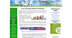 Desktop Screenshot of probiotics-help.com